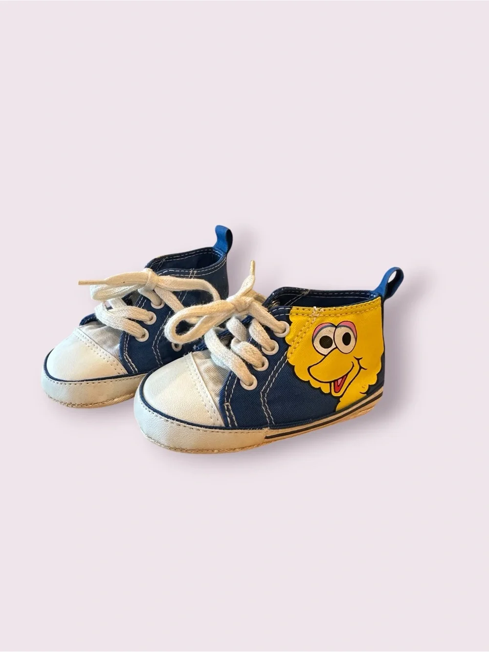 Baby Sesame Street Big Bird Blue and Character Sneakers Size 2